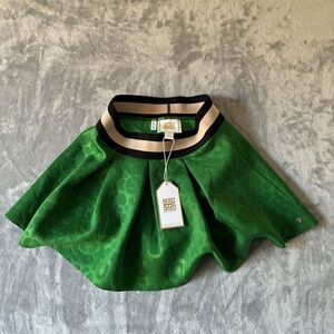 NWT Emily McCarthy Sydney Skirt w/Short Evergreen Cheetah Size XS Pettite Summer